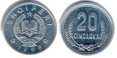 20 qindarka from Albania