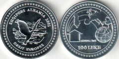 100 leke (Albanian-European integration) from Albania