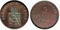 3 pfennig (Anhalt-Bernburg) from Germany-States