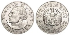 5 reichsmark (450th Anniversary of Martin Luther) from Germany-III Reich