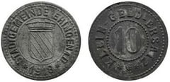 10 pfennig (Ciudad de Ehingen-Estado federado de Württemberg) from Germany-Notgeld