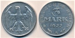 3 mark from Germany-Rep. Weimar