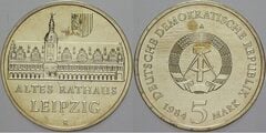5 mark (Antiguo Ayuntamiento de Leipzig) from Germany-Democratic Republic