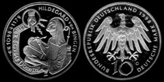 10 mark (900th Anniversary of the Birth of Hildegard von Bingen) from Germany-Federal Rep.