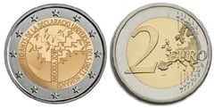 2 euro (70th Anniversary of the Universal Declaration of Human Rights) from Andorra