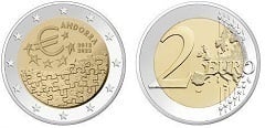 2 euro (10th Anniversary European Union / Andorra Monetary Agreement) from Andorra