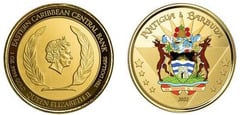 10 dollars (Escudo de Armas - color) from Antigua and Barbuda