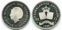 50 gulden from Netherlands Antilles