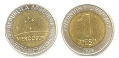 1 peso (Mercosur) from Argentina
