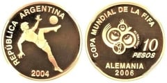 10 pesos (FIFA World Championship-Germany 2006) from Argentina