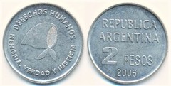 2 pesos (Human Rights) from Argentina