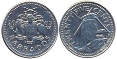 25 cents from Barbados