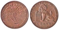 5 centimes (Leopold I des belges) from Belgium