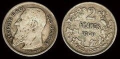 2 francs (Leopold II des belges) from Belgium