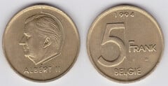 5 francs (Albert II - België) from Belgium