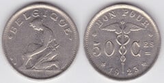 50 centimes (Albert I - Belgium) from Belgium