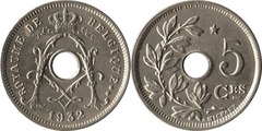 5 centimes (Albert I - Belgium) from Belgium