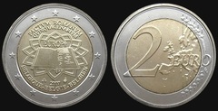 2 euro (50th Anniversary of the Treaty of Rome) from Belgium