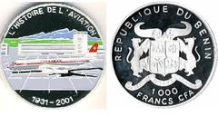 1.000 francs CFA (Aviation History) from Benin
