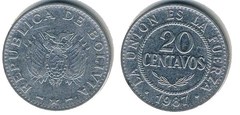 20 centavos  from Bolivia