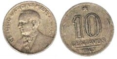 10 centavos (Getulio Vargas) from Brazil