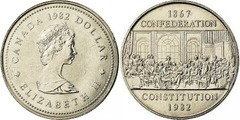 1 dollar (115th Anniversary of the Confederation) from Canada