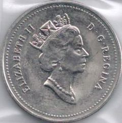5 cents (125th Anniversary of Canadian Confederation) from Canada