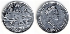 25 cents (New Millennium-March) from Canada