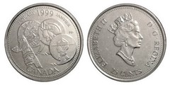 25 cents (New Millennium-January) from Canada
