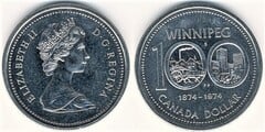 1 dollar (Winnipeg Centennial) from Canada