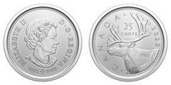 25 cents (Recuerdo póstumo de Elizabeth II) from Canada