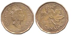 1 cent (Elizabeth II) from Canada
