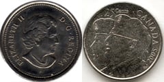 25 cents (Year of the Veteran in Canada) from Canada