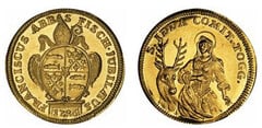 1 ducat (50º aniversario de la primera misa del Abad. 500 aniversario de la muerte de Santa Idda de Toggenburgo) from Swiss cantons