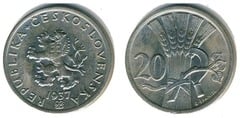 20 haléřů from Czechoslovakia