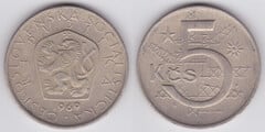 5 korun from Czechoslovakia