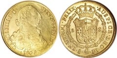 8 escudos (Charles IV) from Chile