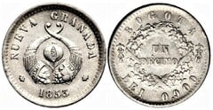 1 décimo (New Grenada) from Colombia