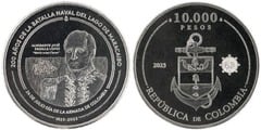 10.000 pesos (200th Anniversary of the Battle of Maracaibo) from Colombia