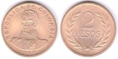 2 pesos (Simón Bolívar) from Colombia