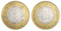 250 francs (30th Anniversary of the Central Bank) from Comoros