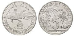 5 francs (World Fisheries Conference) from Comoros