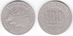 100 francs CAF from Congo-Republic
