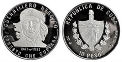 10 pesos (25th Anniversary of Ernesto Che Guevara's Death) from Cuba