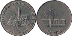 1 peso (Intur) from Cuba