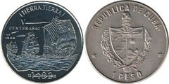 1 peso (V Cent. Discovery of America - 1482) from Cuba
