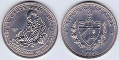 1 peso (V Cent. Discovery of America - Bartolomé de las Casas) from Cuba