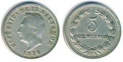 5 centavos  from El Salvador
