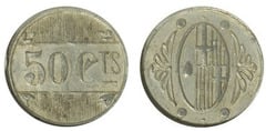 50 centimos  (Ametlla del Vallès) from Spain-Civil War