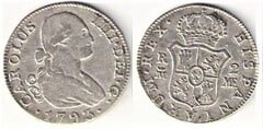 2 reales (Charles IV) from Spain